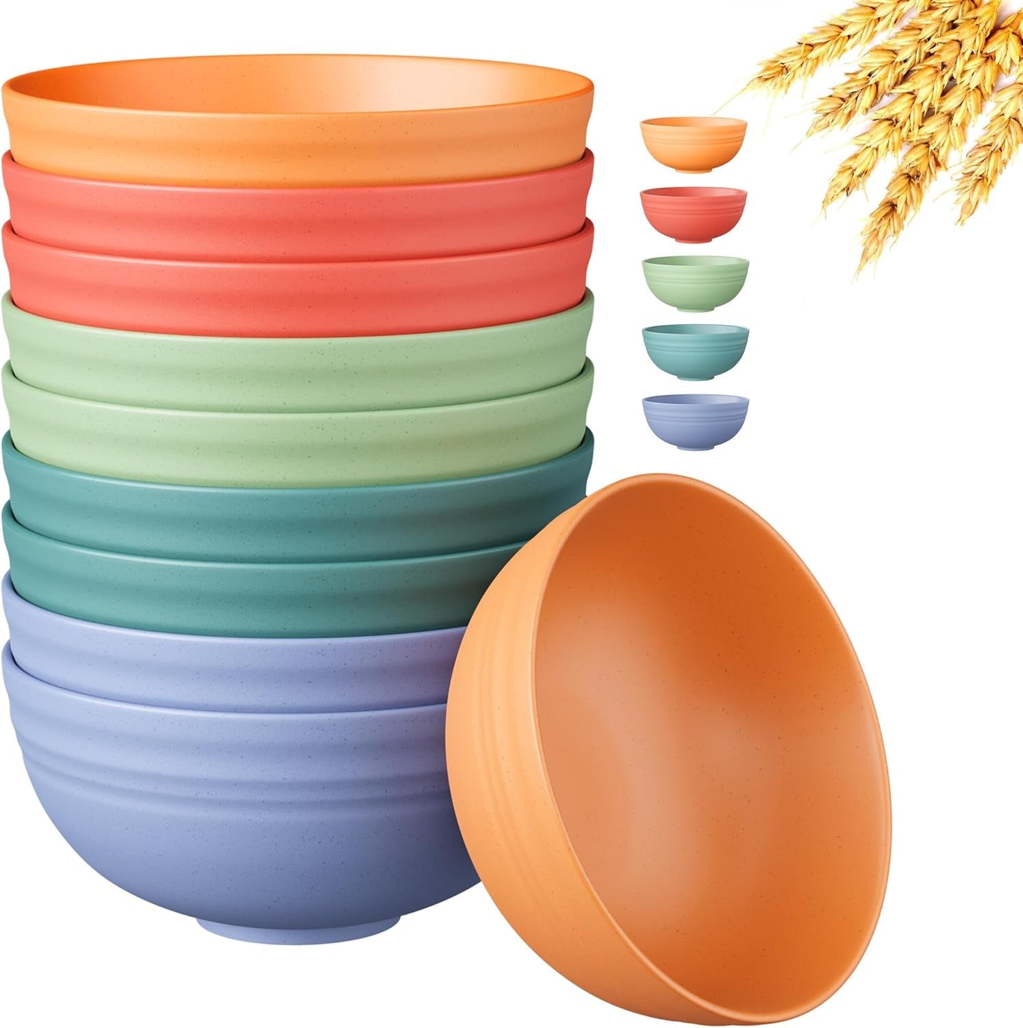 10-pcs-unbreakable-cereal-bowls-dishwasher-microwave-safe-wheat-straw-bowls-easy-to-clean-lightweight-desserts-soup-bowl-portable-for-picnics-snack-plastic-bowls-set-multi-color