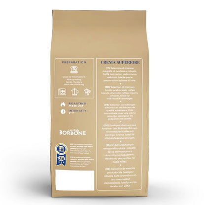 Crema Superiore Whole Bean Coffee, Arabica and Robusta Blend, Medium Roast, 2.2 Lb Bag (Pack of 1)7