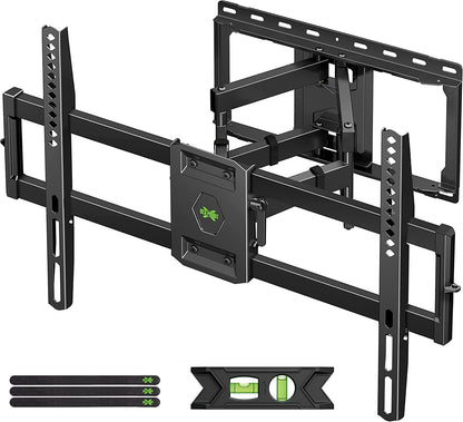 Full Motion TV Wall Mount for Most 42-90 Inch Flat Screen/Led/4K, TV Mount Bracket Dual Swivel Articulating Tilt 6 Arms, Max 16" Wood Studs, VESA 600X400Mm, Holds up to 132Lbs1