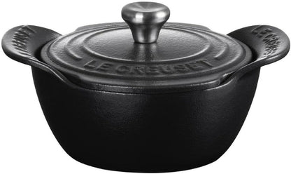 Le Creuset Enameled Cast Iron Mini Cocotte with Lid, .3 Qt., 4P., Licorice | Gourmand Collection7