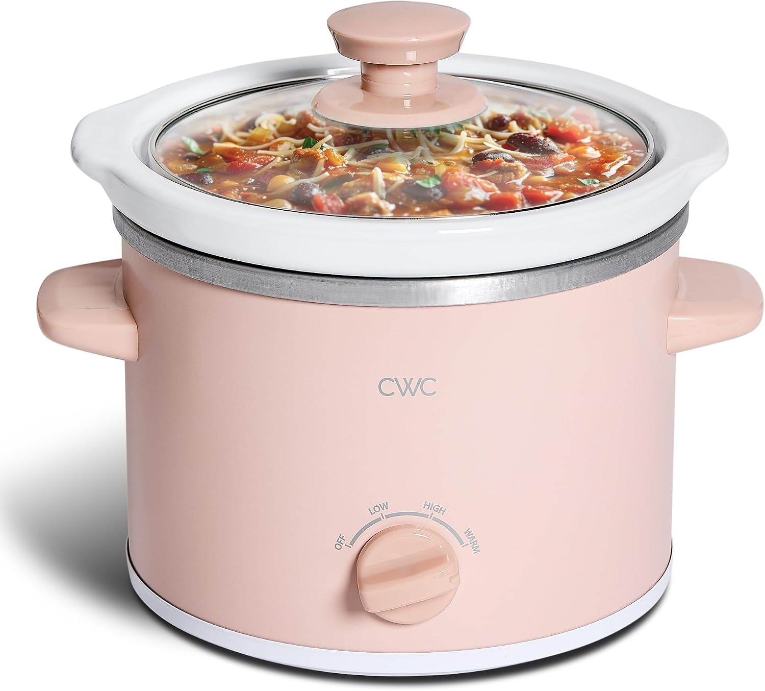 2qt-mini-electric-round-slow-cooker-adjustable-settings-removable-stoneware-pot-tempered-glass-lid-dishwasher-safe-cool-touch-side-handles-dusty-rose