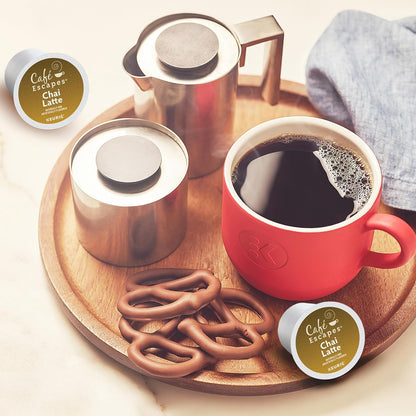 Cafe Escapes, Chai Latte Tea Beverage, Single-Serve Keurig K-Cup Pods, 48 Count (2 Boxes of 24 Pods)4