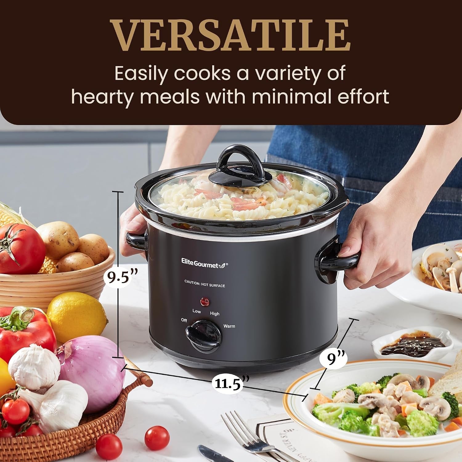 mst-350b-electric-slow-cooker-adjustable-temp-entrees-sauces-stews-dips-dishwasher-safe-glass-lid-crock-3-quart-black-dishwasher-safe-glass-lid-crock-great-for-entrees-sauces-stews-dips-family-meals