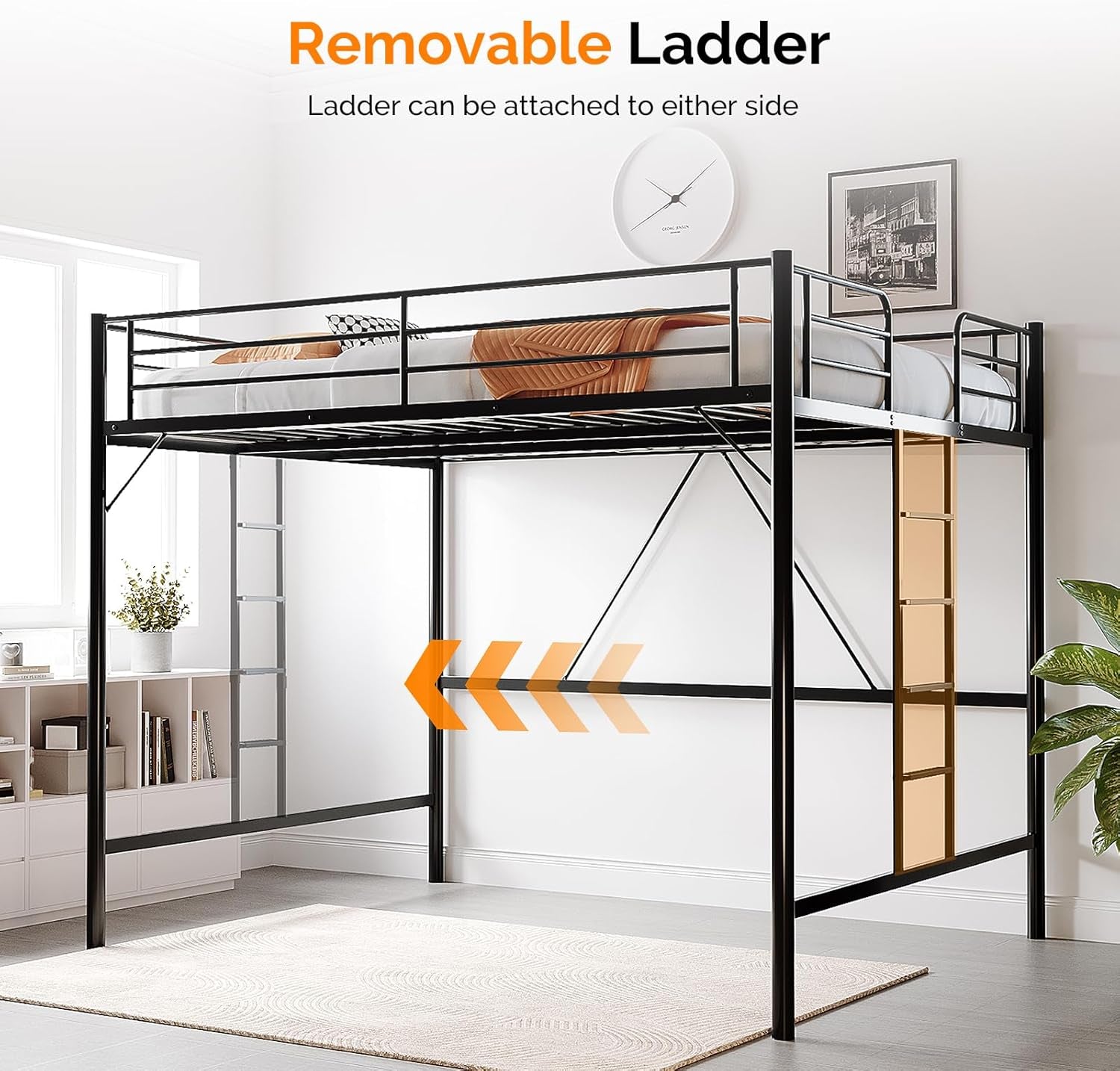 queen-loft-bed-with-flat-rungs-for-adults-kids-and-young-teens-no-box-spring-required-heavy-duty-metal-slat-support-black