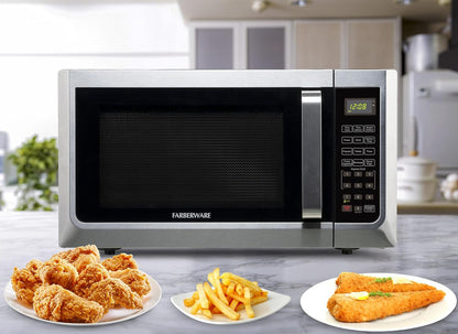 1.3 Cu. Ft. Countertop Microwave Oven – 1100 Watts Power, Auto Cook Settings, Defrost, Easy Clean and Child Safety Lock - Stainless6