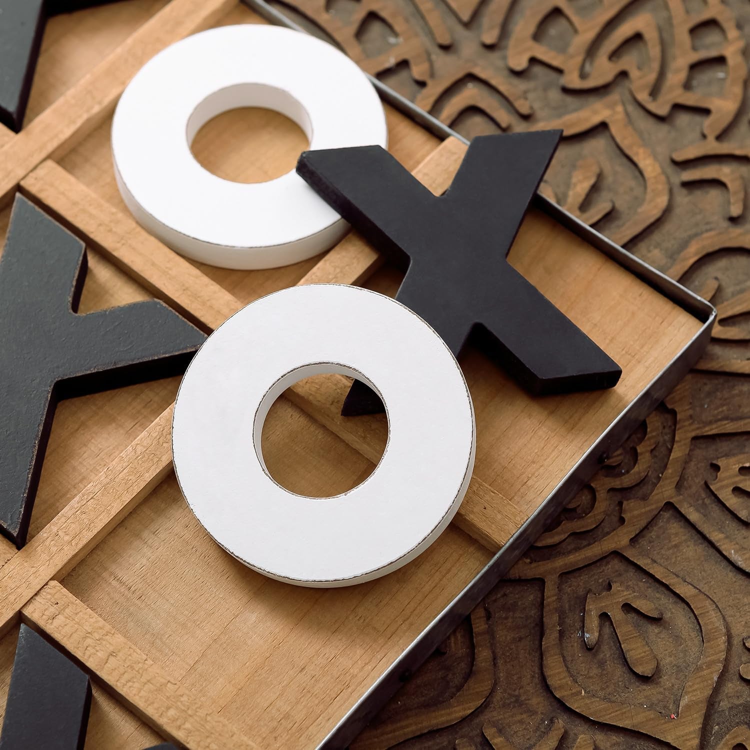 12x12-inch-large-tic-tac-toe-wood-board-game-classic-coffee-table-decor-decorative-wooden-travel-game-for-family