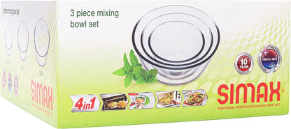 Glass Mixing Bowls Set: Borosilicate Glass Mixing Bowls - Microwave, Oven & Dishwasher Safe - 3 Piece Set (2 Cup, 5.5 Cup, 10.5 Cup)7