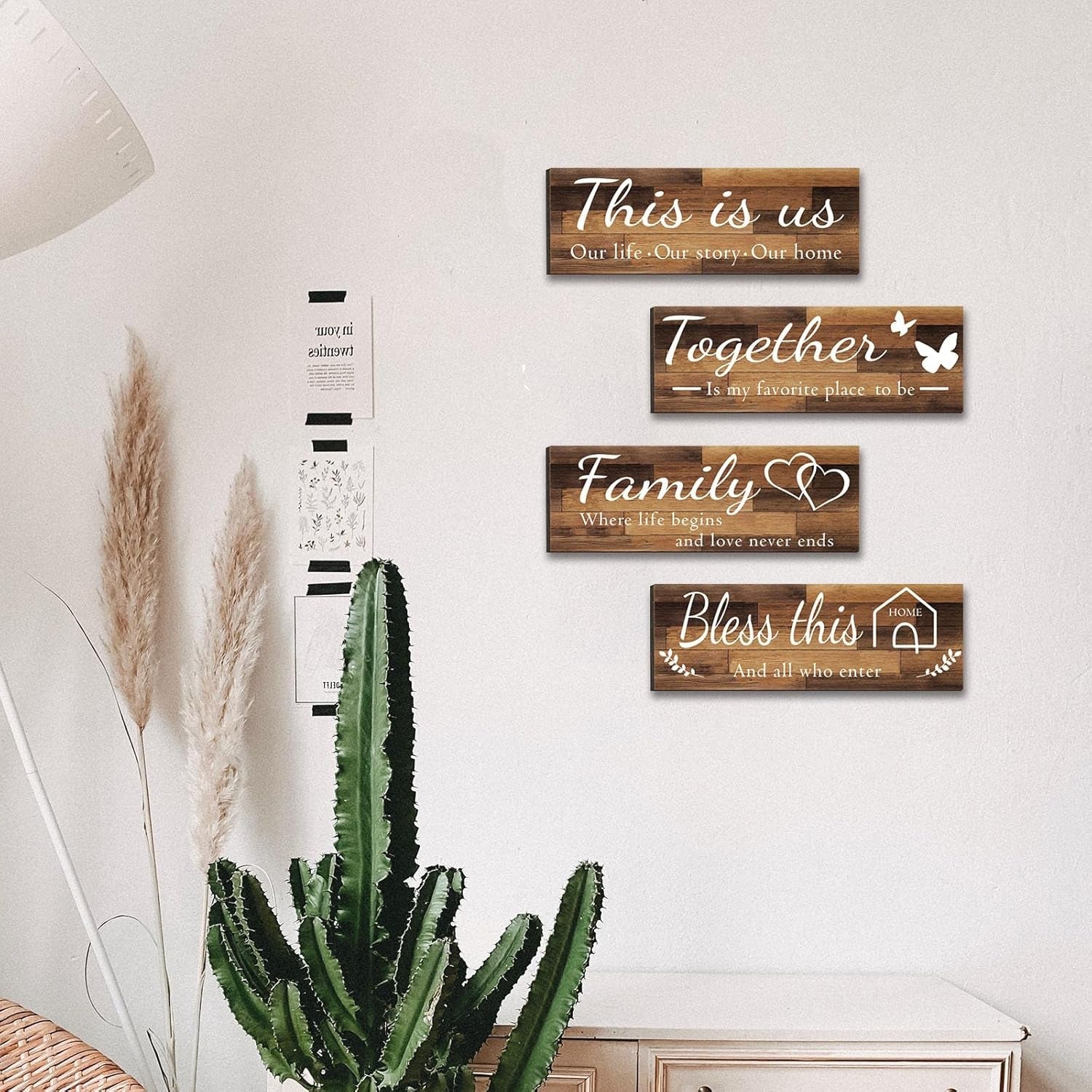 4-pieces-home-wall-signs-this-is-us-together-bless-this-home-family-wall-decor-for-living-room-bedroom-rustic-wooden-farmhouse-wall-art-4-7-x-13-8-inchbrown