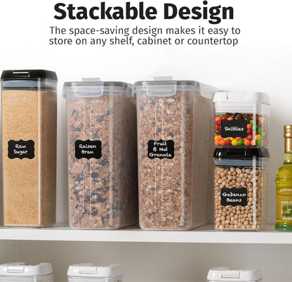 2 Pack (6.3L / 213OZ) EXTRA Large Airtight Food Storage Cereal Containers for Bulk Food Storage Bpa-Free Plastic Container, Pantry Organization and Canister for Rice, Pasta, Sugar & Flour8