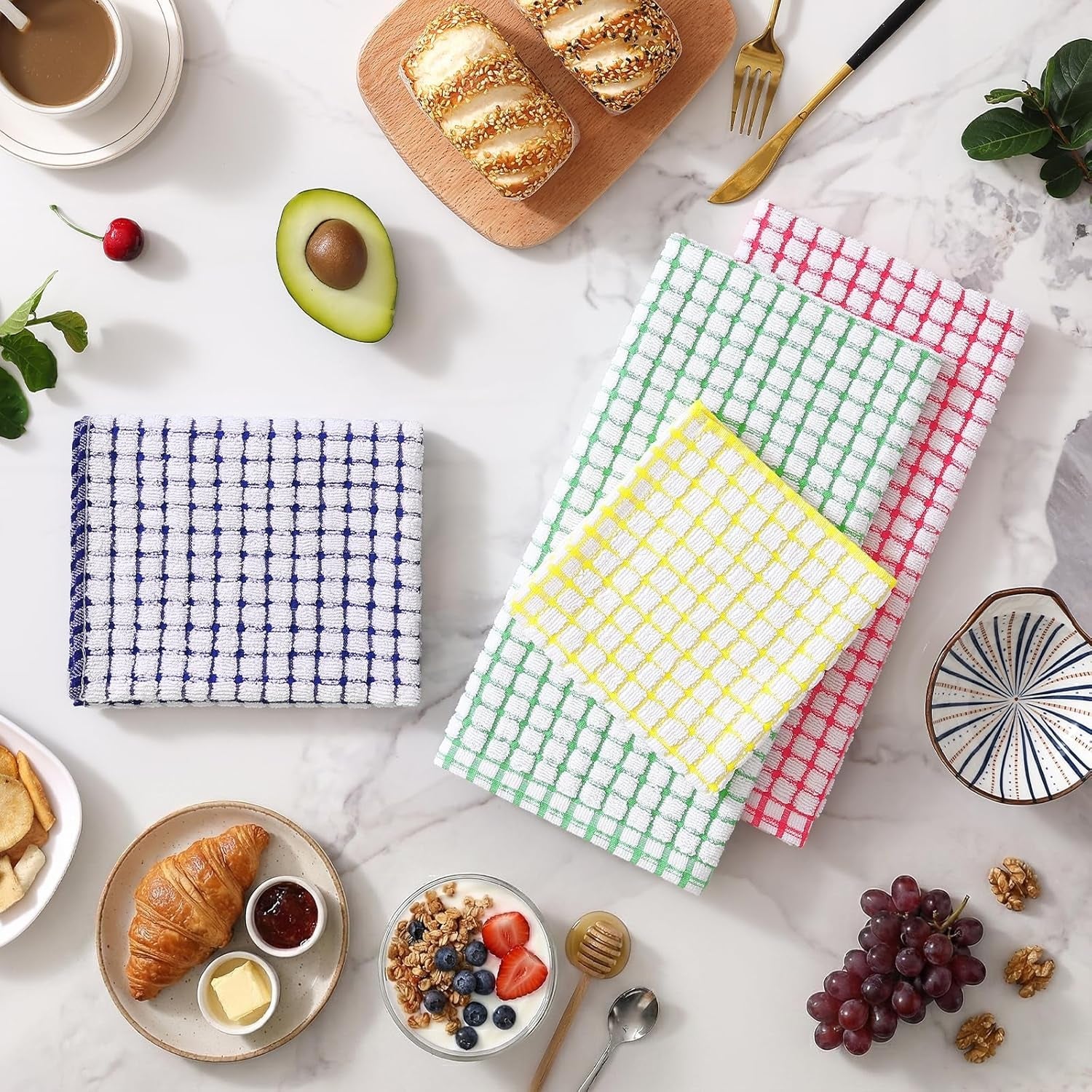 kitchen-towels-and-dishcloths-set-set-of-8-blue-yellow-red-green-cotton-terry-kitchen-dish-towels-super-soft-and-absorbent-dish-cloths-16-x-25-and-12-x-12-inches