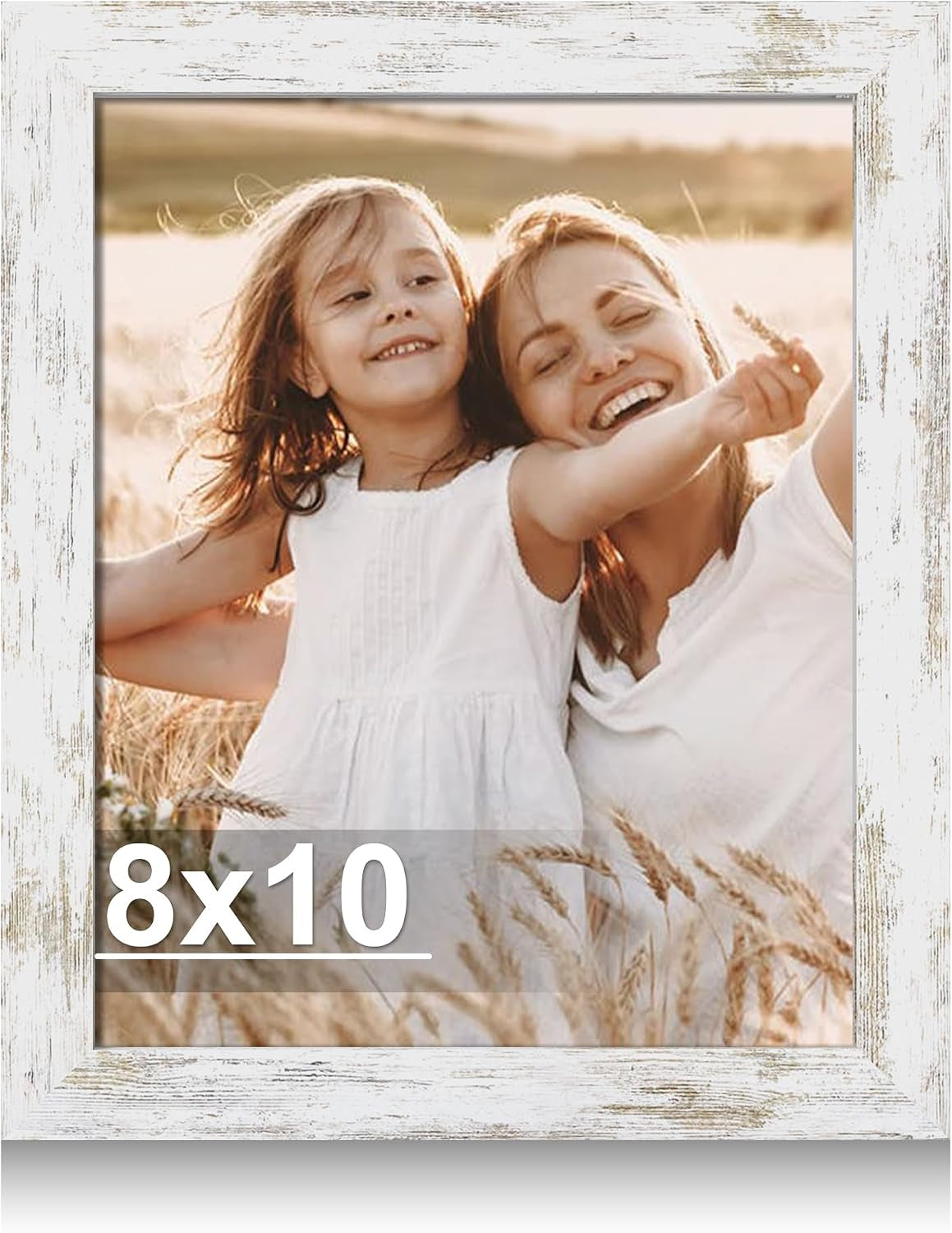 8x10-picture-frame-with-real-glass-wood-distressed-white-1-pack