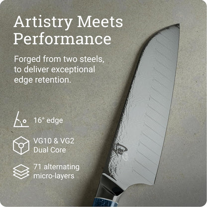 Shun Shiranami 7" Santoku Knife3