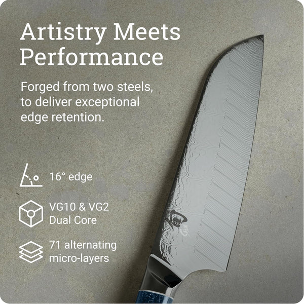 Shun Shiranami 7" Santoku Knife3