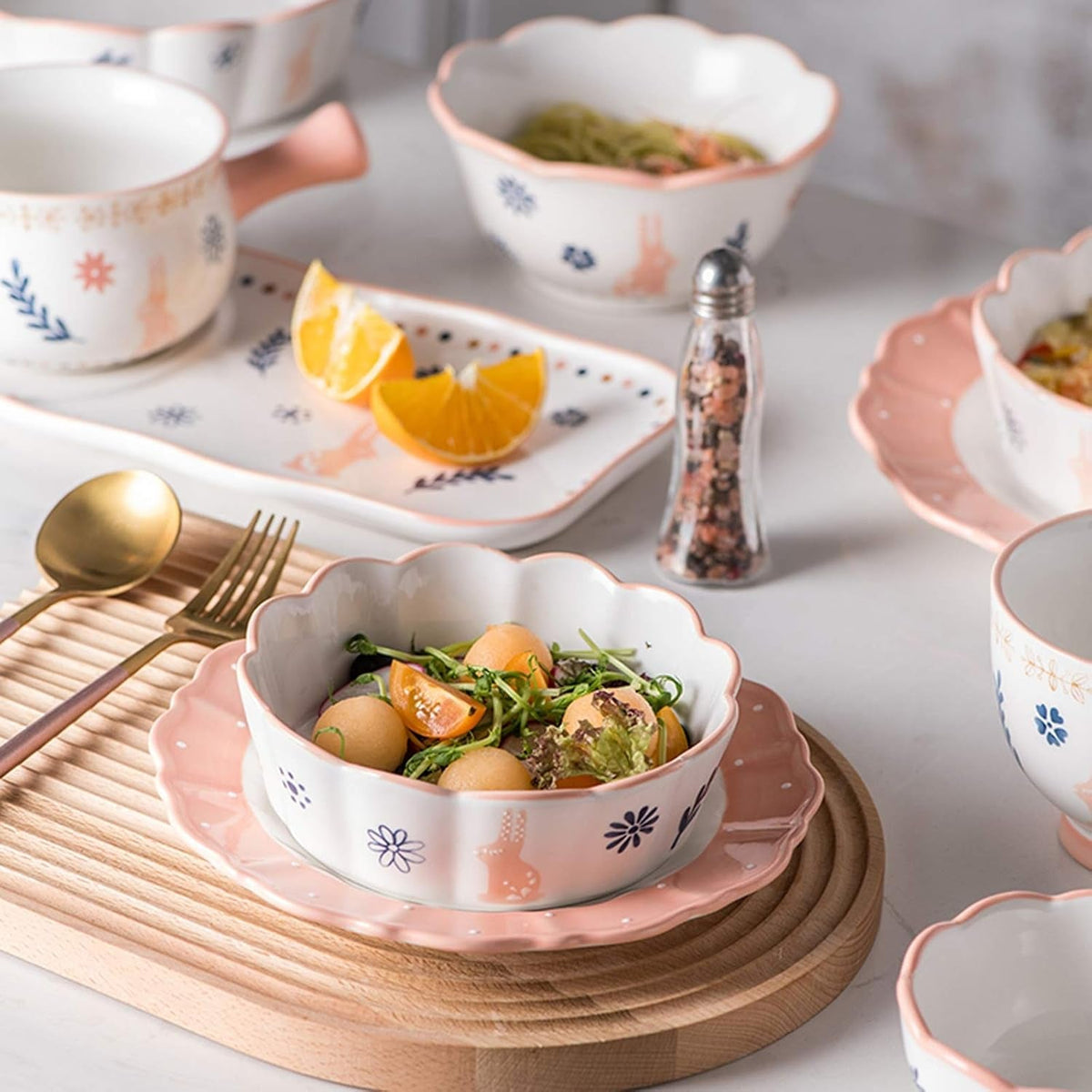 dishes-plate-bowl-set-ceramics-dinnerware-sets-33-pieces-rabbit-pattern-porcelain-dinner-set-for-wedding-gifts-stroke-coffee-cup-cereal-bowl-and-steak