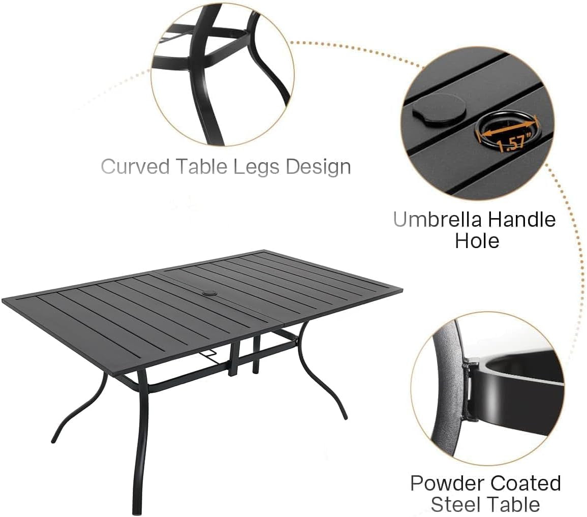 patio-dining-set-for-6-63-outdoor-table-6-blue-swivel-chairs