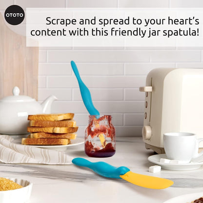 Splatypus Jar Spatula for Scooping and Scraping - Unique Fun Cooking Kitchen Gadgets for Foodies - Bpa-Free & 100% Food Safe - Crepe Spreader3