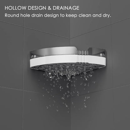 2-Pack Corner Shower Caddy, Adhesive Shower Shelves with Soap Holder5
