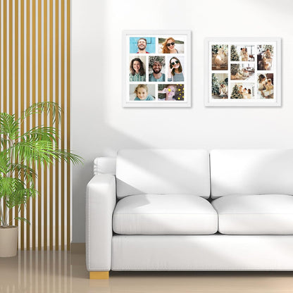 7 Openings for 4X6 Collage Picture Frame,Solid Wood/Glass3