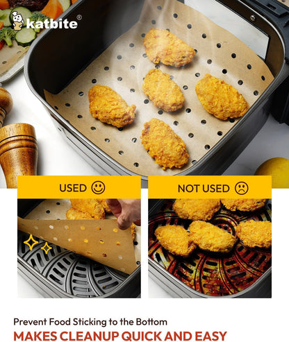 160Pcs Air Fryer Parchment Paper Liners, Perforated 9X11 Inch | Disposable Air Fryer Paper Liners, Nonstick Perforated for Airflow, Fit Air Fryer/Toaster Oven, Cuisinart & Ninja Foodi5