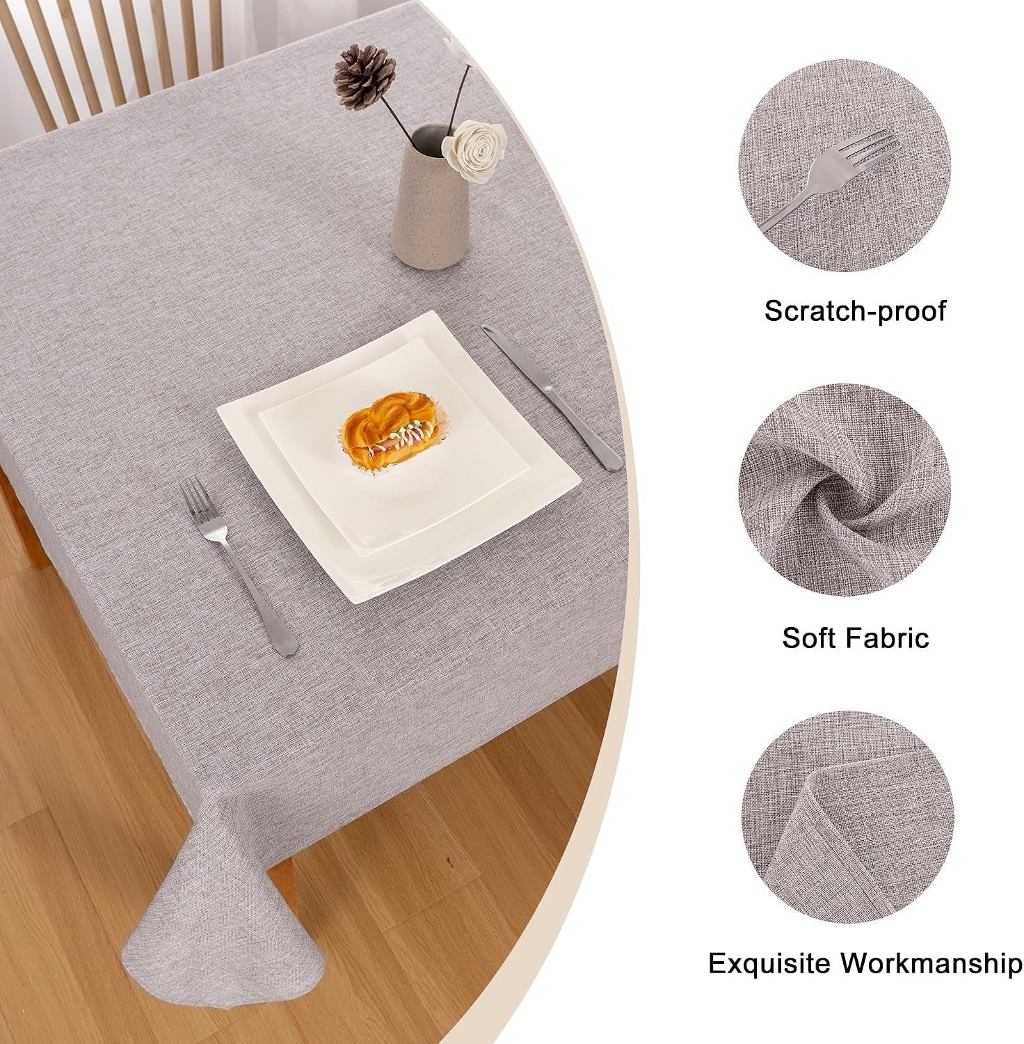 faux-linen-square-tablecloth-70-x-70-inch-for-dining-room-stone