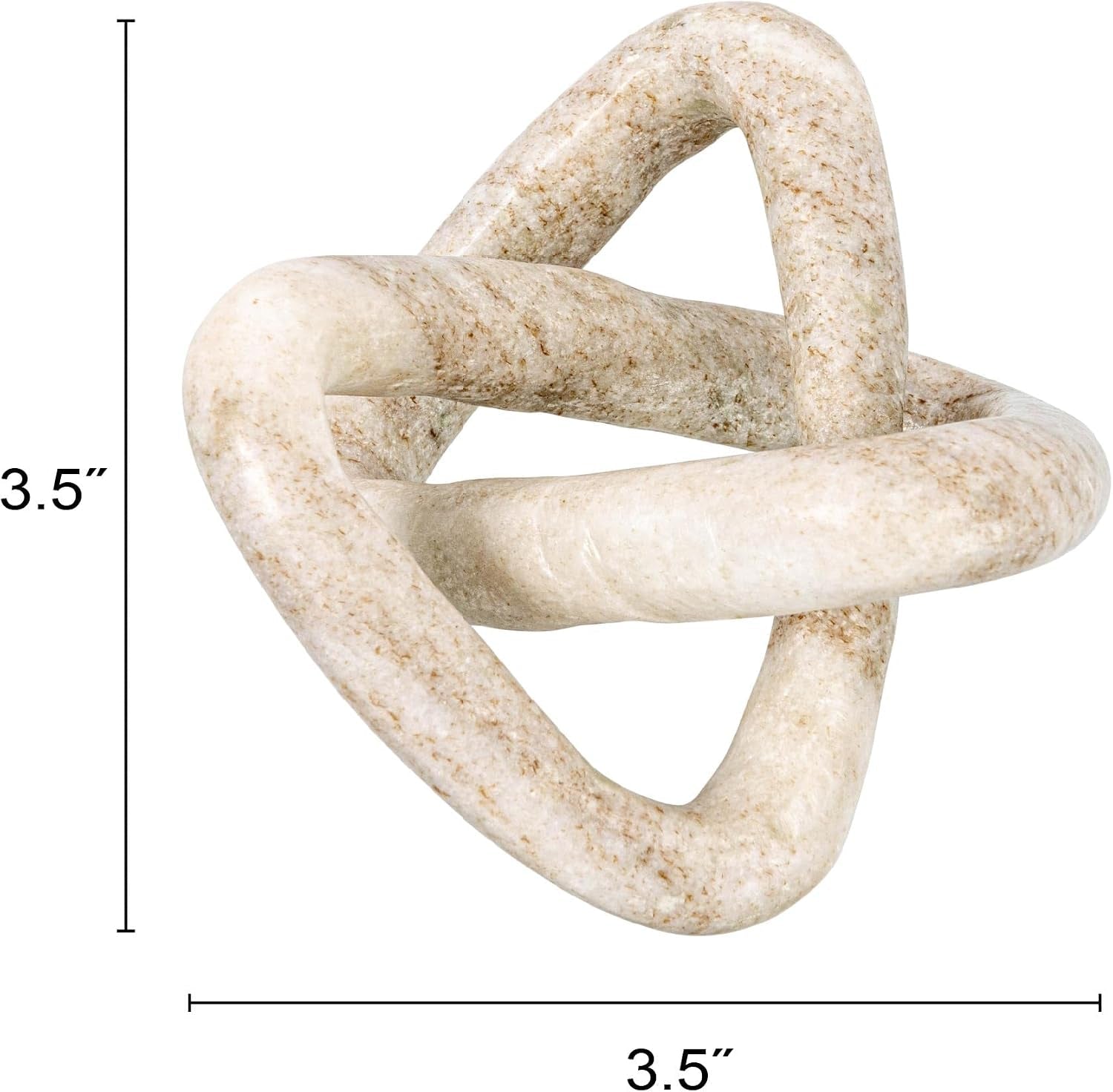 creative-co-op-modern-decorative-marble-link-knot-beige