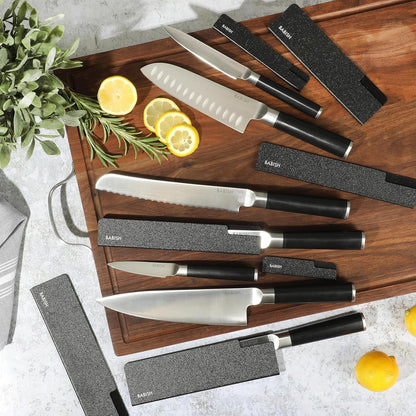 14-Piece Full Tang Forged Kitchen Knife Set – High-Carbon 1.4116 German Steel Cutlery with Protective Sheaths – Professional Chef Knife Set2