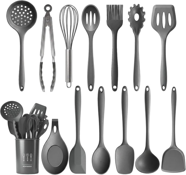 Silicone Cooking Utensil Set, -22°F to 446°F Heat Resistant1