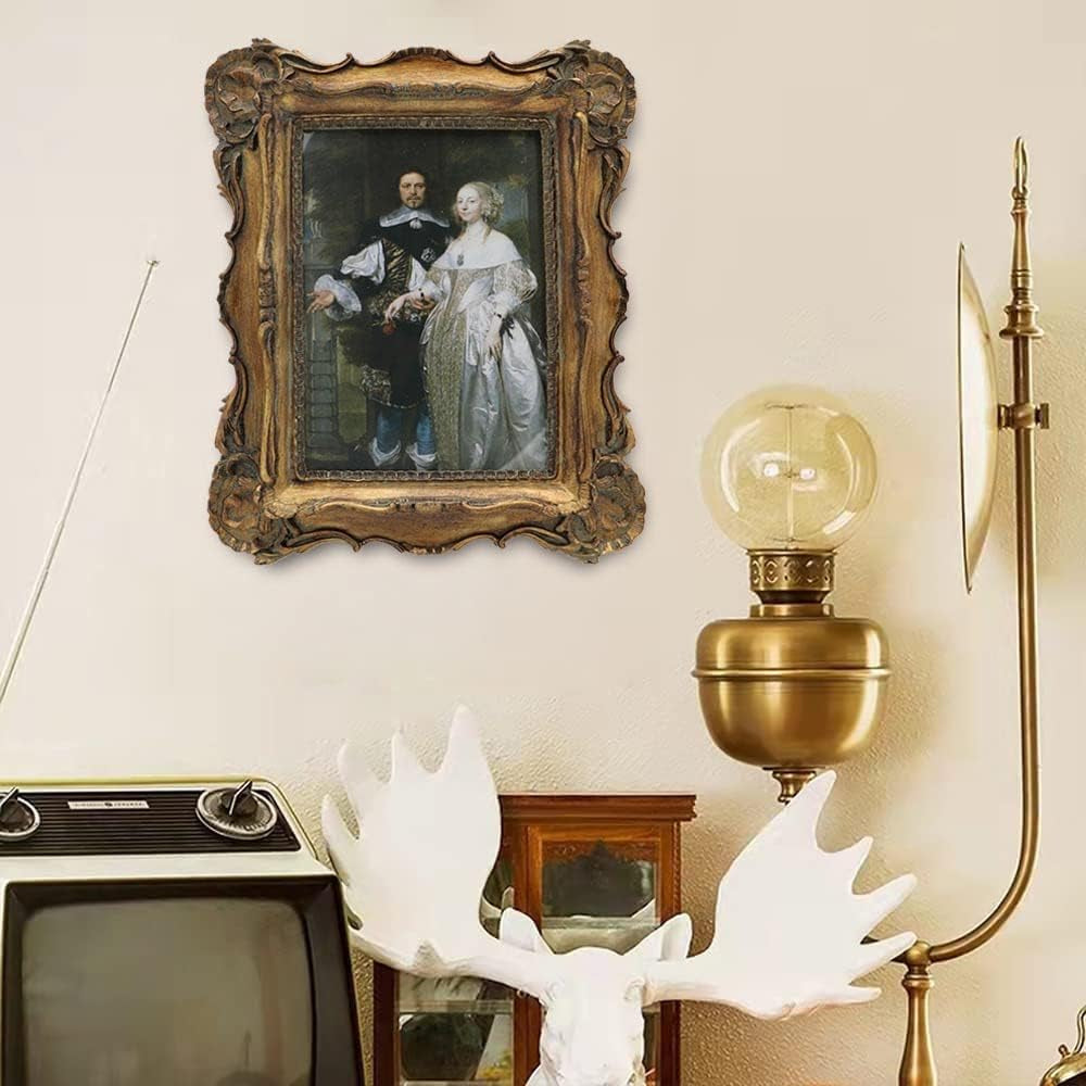 8x10-vintage-picture-frame-antique-gold-frames