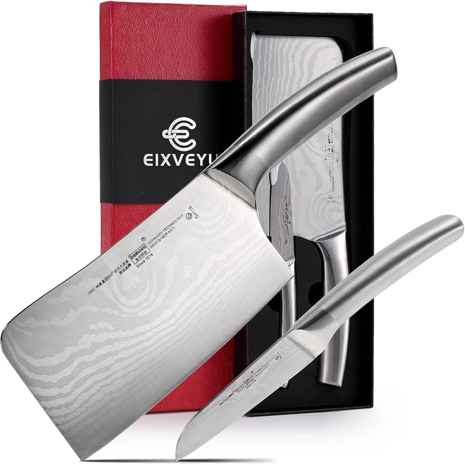 2-pieces-chopping-knife-and-fruit-knife-kitchen-knives-set-damascus-pattern-chinese-cleaver-paring-knives-with-hollow-handle