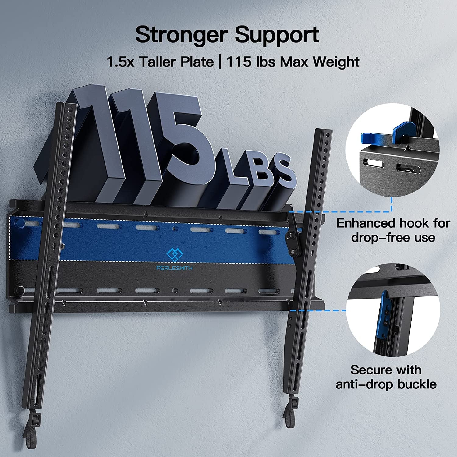 tilting-tv-wall-mount-bracket-low-profile-for-most-23-60-inch-led-lcd-oled-plasma-flat-screen-tvs-with-vesa-400x400mm-weight-up-to-115lbs-fits-16-wood-stud