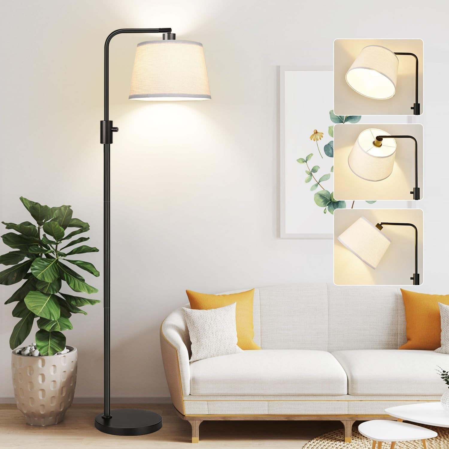 upgraded-dimmable-floor-lamp-1000-lumens-led-edison-bulb-included-arc-floor-lamps-for-living-room-modern-standing-lamp-with-linen-shade-tall-lamp-for-bedroom-office-dining-room-black