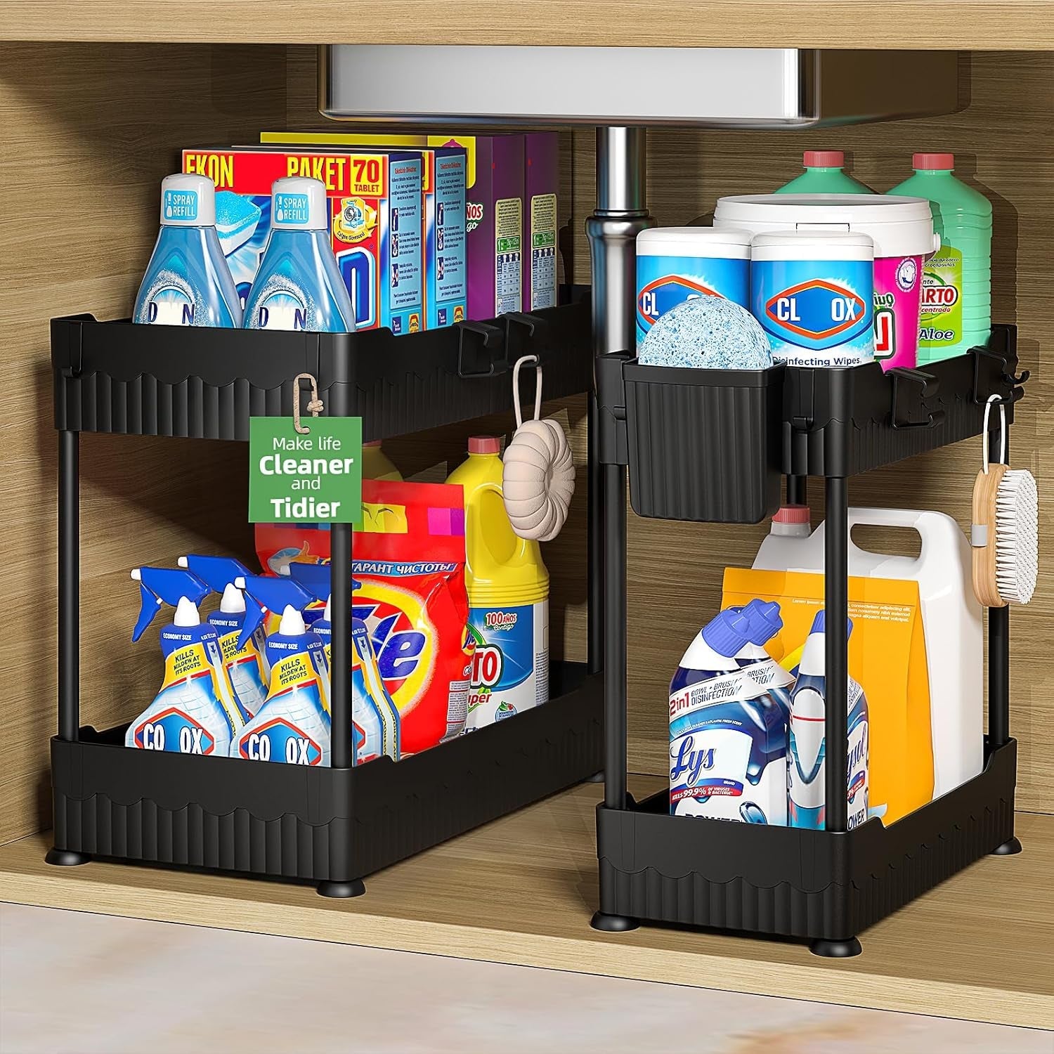 2-pack-under-sink-organizer-with-hooks-hanging-cup-for-kitchen