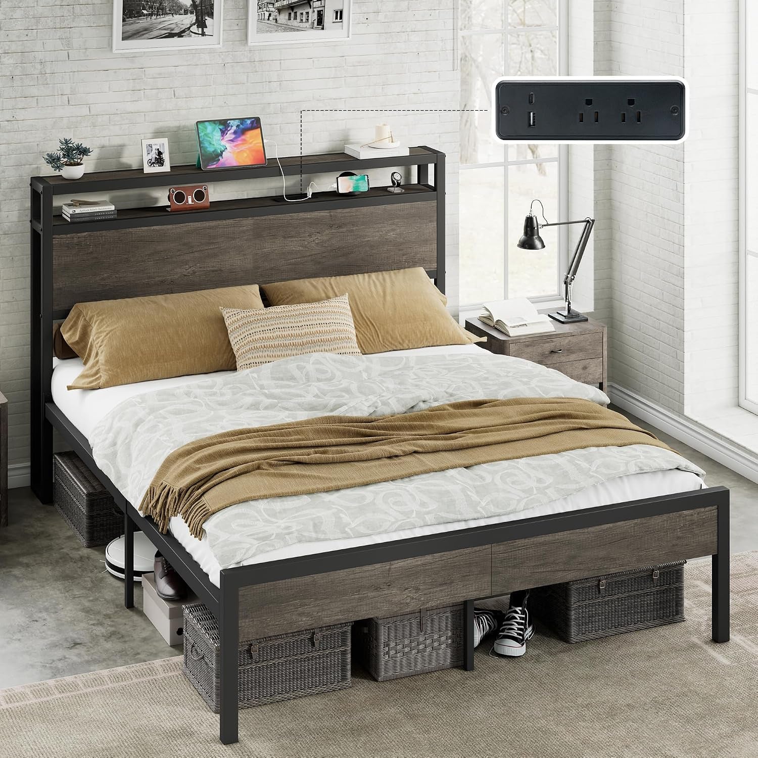 queen-size-platform-bed-frame-with-charging-station