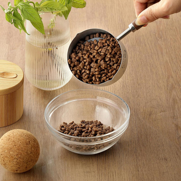 1 Cup Dog Cat Food Scoop, OHOLA Stainless Steel Dog Food Measuring Cup, Precision Scale Measurements (Stylish Pattern)8