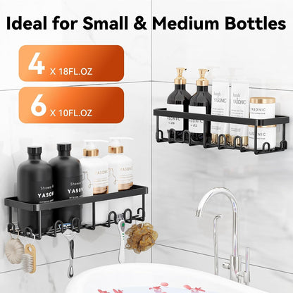 Shower Caddy Adhesive, Rustproof Shower Organizer, Wall Shower Rack2