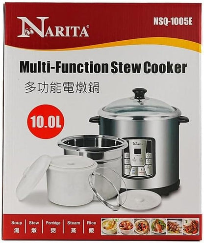 Electric Multi-Functional Stew Cooker and Slow Cooker, Soup Pot with Fast Heating and Keep Warm (Electric Multi-Functional Stew Cooker, 338.14 Fl Oz NSQ-1005E)3