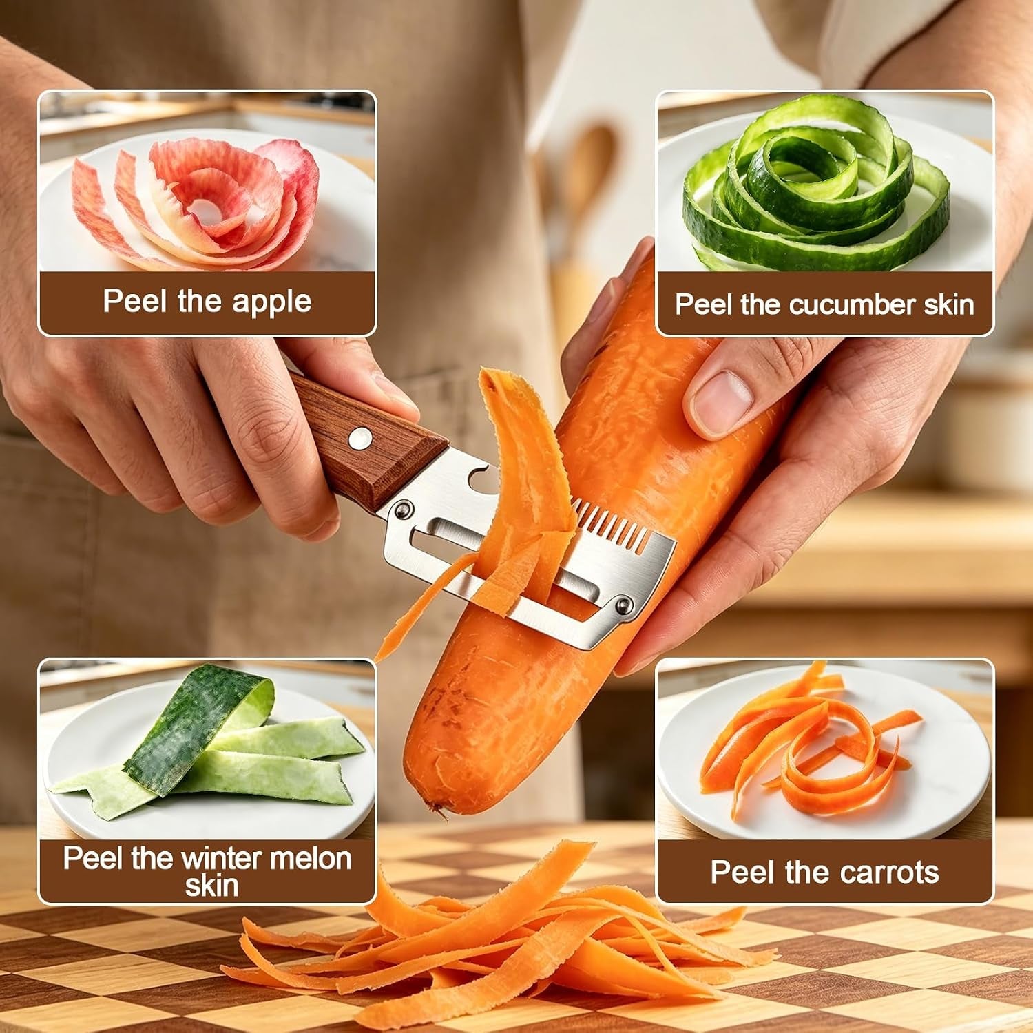 vegetable-peeler-with-wooden-handle-2-pack-julienne-peeler-and-slicer-3-in-1-multifunctional-peelers-for-kitchen-stainless-steel-blade-shredder-tool-for-potato-carrot-and-fruit