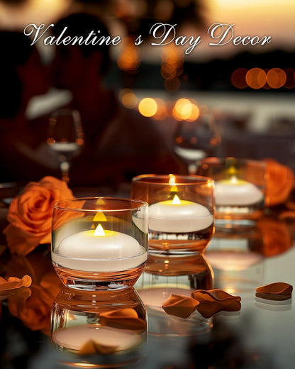 24Pack 3" White Flameless Floating LED Candle, Waterproof Tealight5