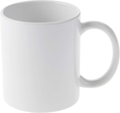 Cricut Beveled Blank Mug to Decorate, White (6 Count) | Ceramic-Coated, Dishwasher & Microwave Safe - Mug Press & Infusible Ink Compatible,12 Oz Sublimation4