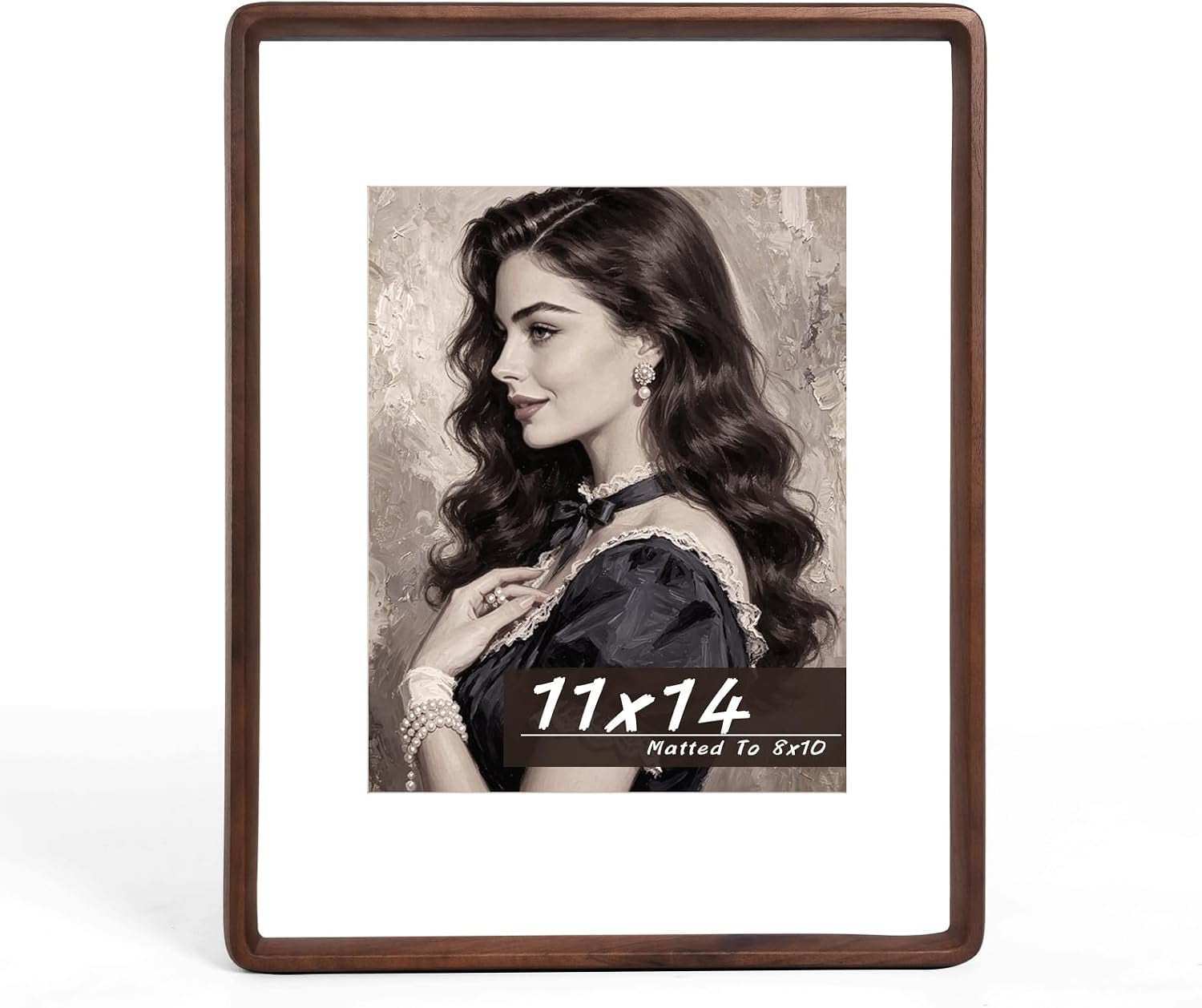 11x14-picture-frame-solid-walnut-wood-frame-matted-to-8x10-photos