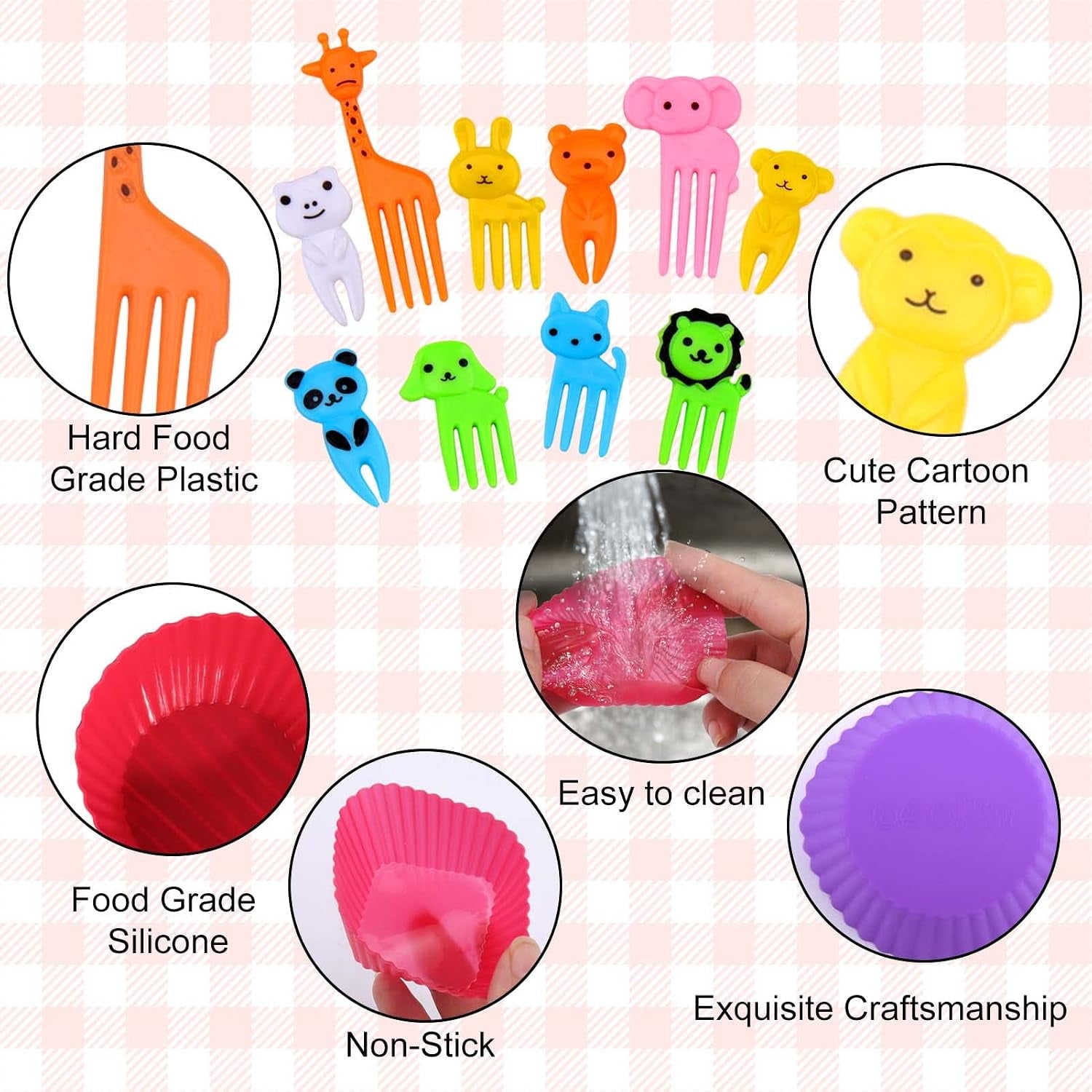 60-pcs-silicone-lunch-box-dividers-with-animal-food-picks-reusable-lunch-bento-box-accessories-for-kids-lunchbox-supplies-accessories-back-to-school-lunch-essentials-silicone-cupcake-liners