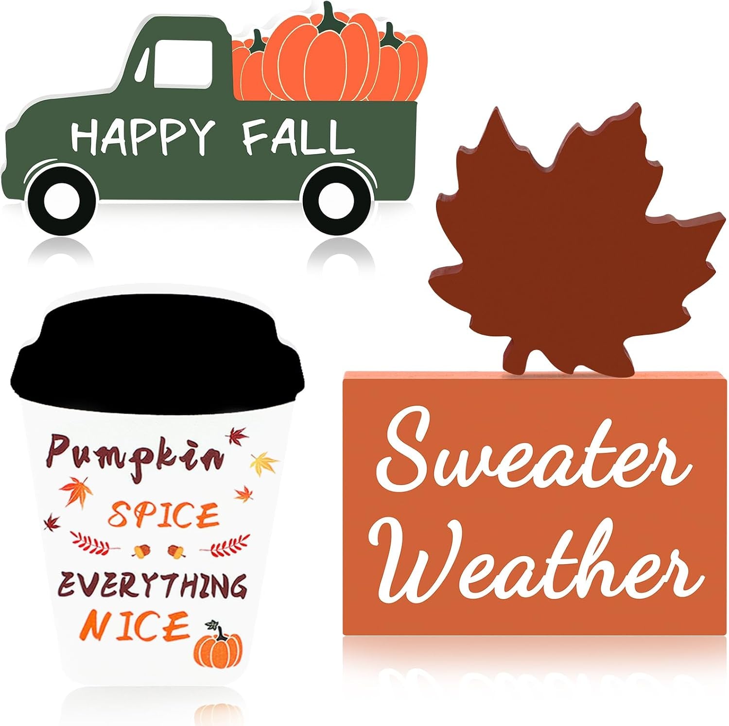 fall-decor-fall-decorations-for-home-4pcs-wooden-coffee-cup-maple-leaf-car-sweater-weather-sign-farmhouse-table-tiered-tray-decor-thanksgiving-decorations