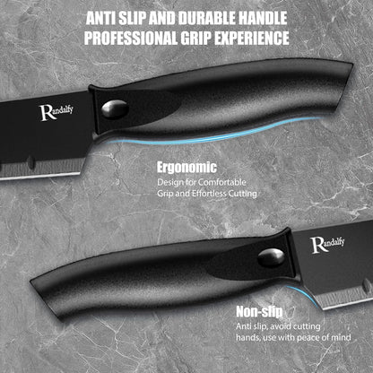 Kitchen Knife Set, 3 Pieces Chef Knives, for Meat/Vegetables/Fruits, Chopping/Slicing/Dicing/Cutting7
