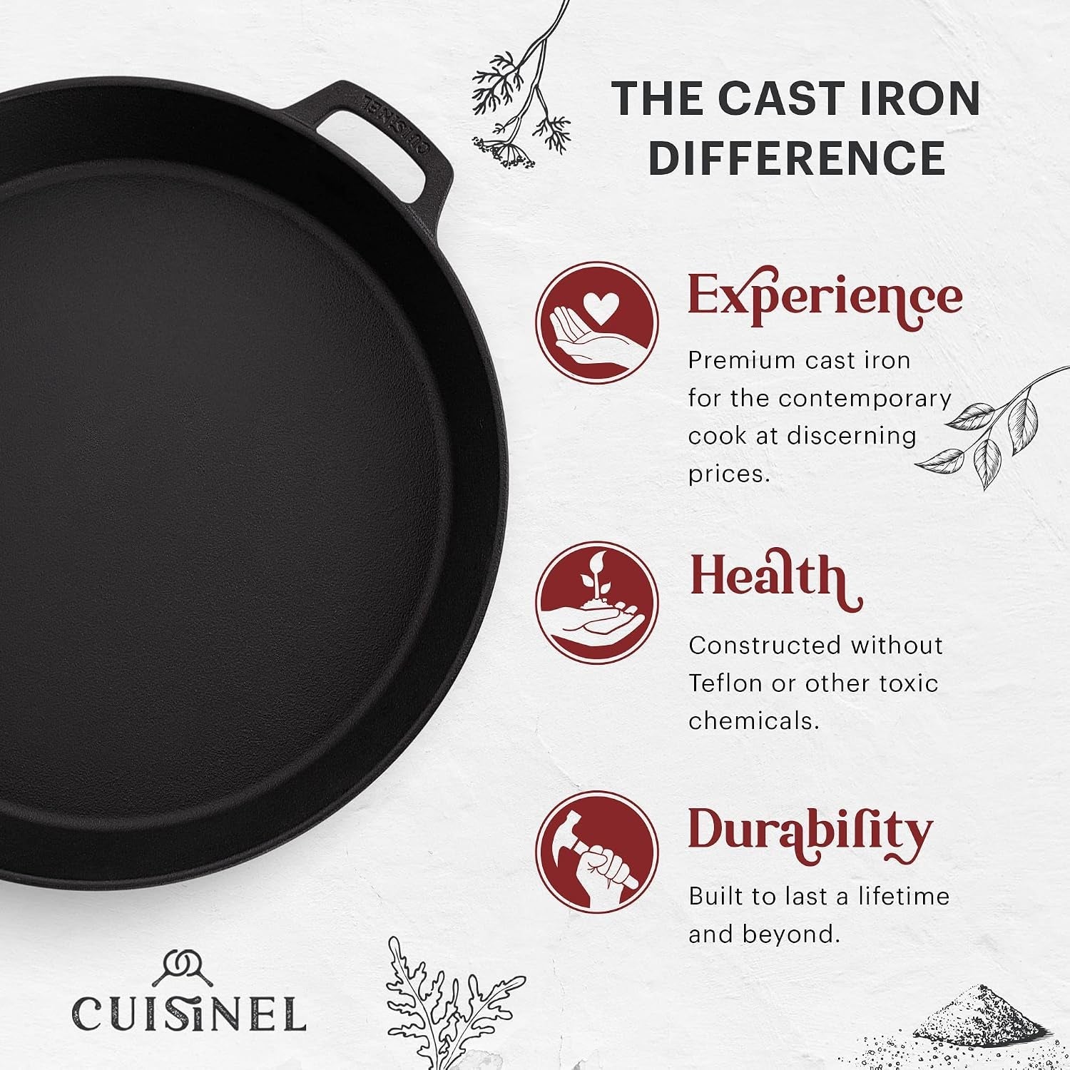 cast-iron-skillet-chainmail-scrubber-cleaner-17-inch-dual-handle-braiser-frying-pan-silicone-handle-covers-pre-seasoned-oven-grill-bbq-stovetop-fire-cookware-indoor-outdoor-use