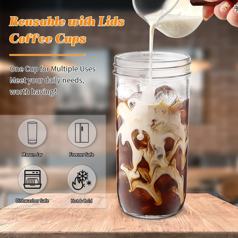 glass-cups-with-lids-and-straws-24-oz-smoothie-cup-with-lid-and-straw-boba-mason-jar-matcha-cup-wide-mouth-reusable-drinking-glasses-iced-coffee-cups-glass-vasos-de-vidrio-4-pack
