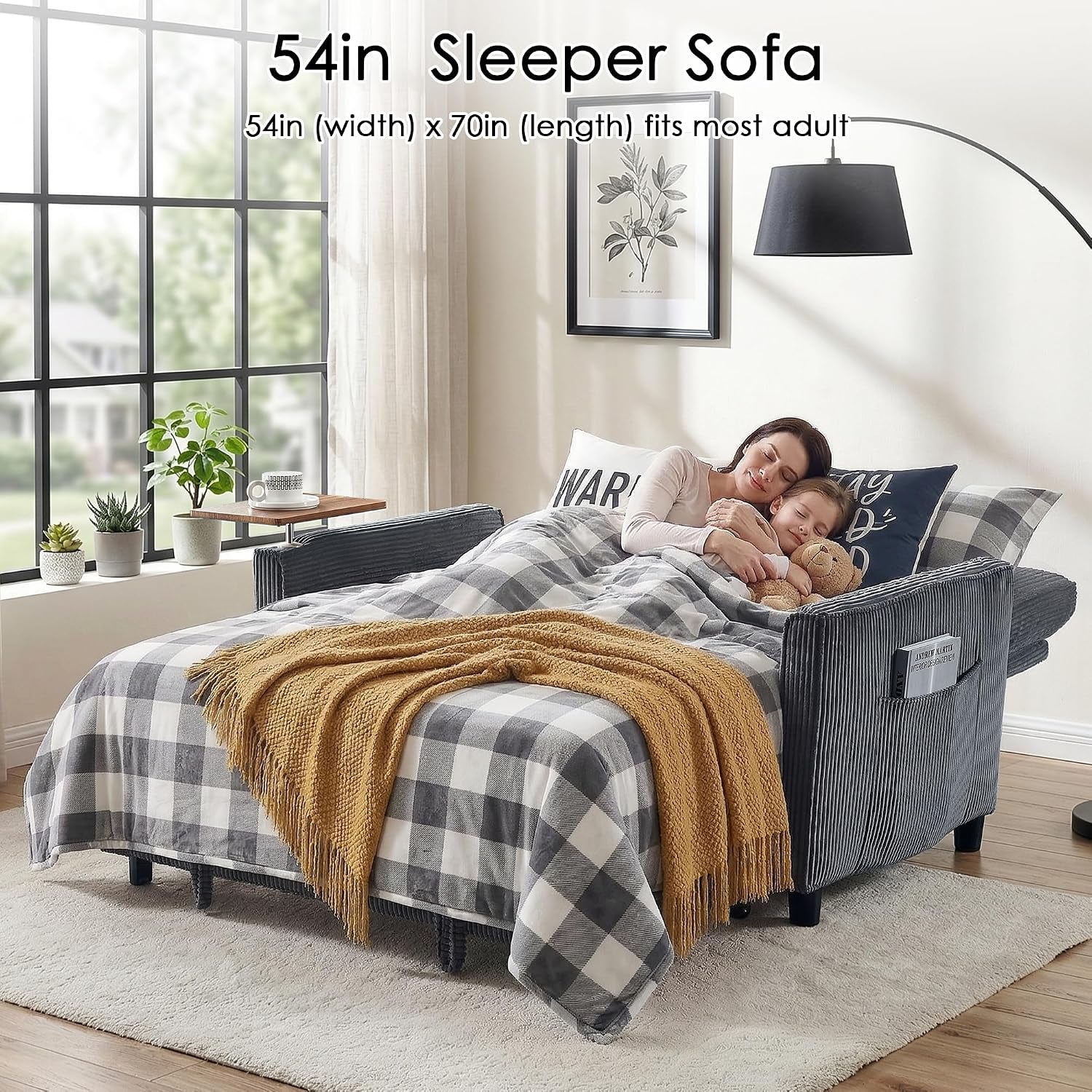 55-sleeper-sofa-bed-convertible-pull-out-couchdarkgrey