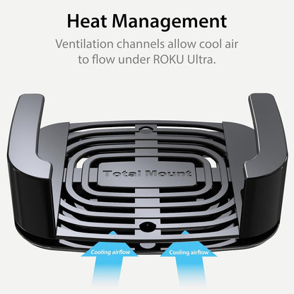 for Roku Ultra (Compatible with All Roku Ultra Models) | Designed in the USA – Premium Mount with Heat Management Vents and Strong TV Adhesive5
