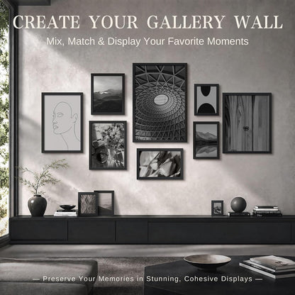 11X17 Picture Frame, Black Wood Poster Frames for Wall Display, 2 Pack8