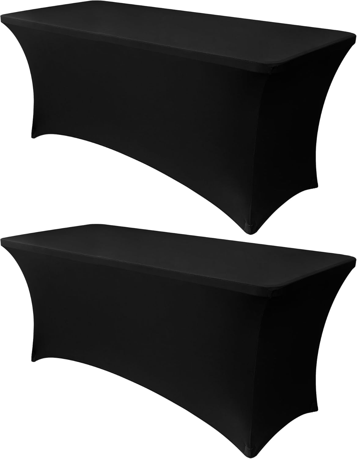 6ft-stretch-black-spandex-table-cloth-2-pack-for-folding-tables-universal-fitted-rectangular-tablecloth-protector-for-wedding-trade-show-vendor-stand-party-and-event