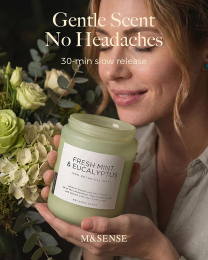 Eucalyptus & Mint Scented Jar Candle, Large 19.4Oz Natural Soy Wax4